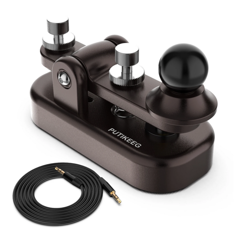 Putikeeg CW Straight Key Morse Mini (braun)