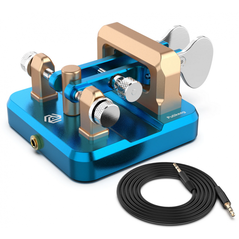 Putikeeg CW Morse Pocket Automatic Double Paddle (bleu)