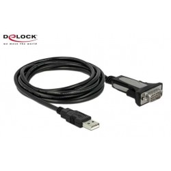 Delock Serial-Adapter USB-A to RS-232 DB9, 3m