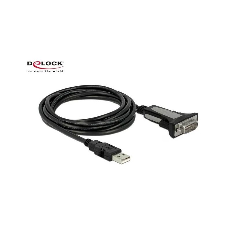 Delock Serial-Adapter USB-A to RS-232 DB9, 3m
