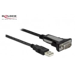 Delock Serial-Adapter USB-A to RS-232 DB9, 3m
