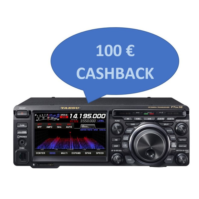Yaesu FTDX10 HF/50 MHz SDR 100 Watt