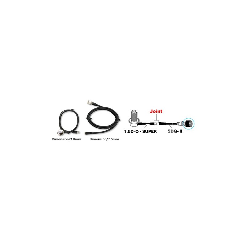 Diamond DQN400 RG58 Antenna Cable assemby 4m NP