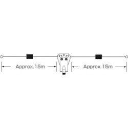 Diamond W719 Wire Dipole 160/40m L30m