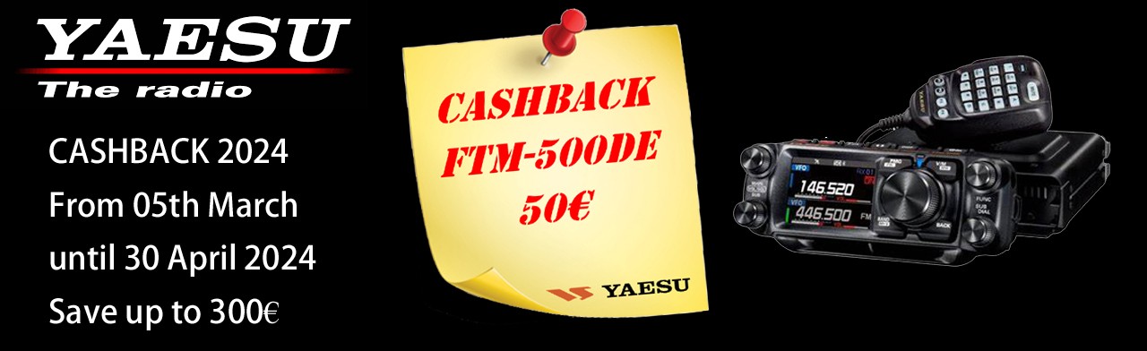 Yaesu Cashback program 2024 FTM-500DE